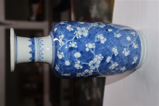 A Chinese Kangxi period blue and white vase